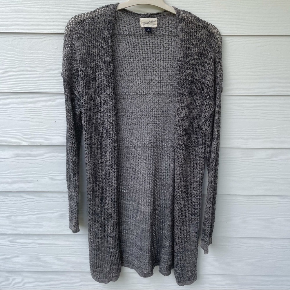 Gray Knit Duster